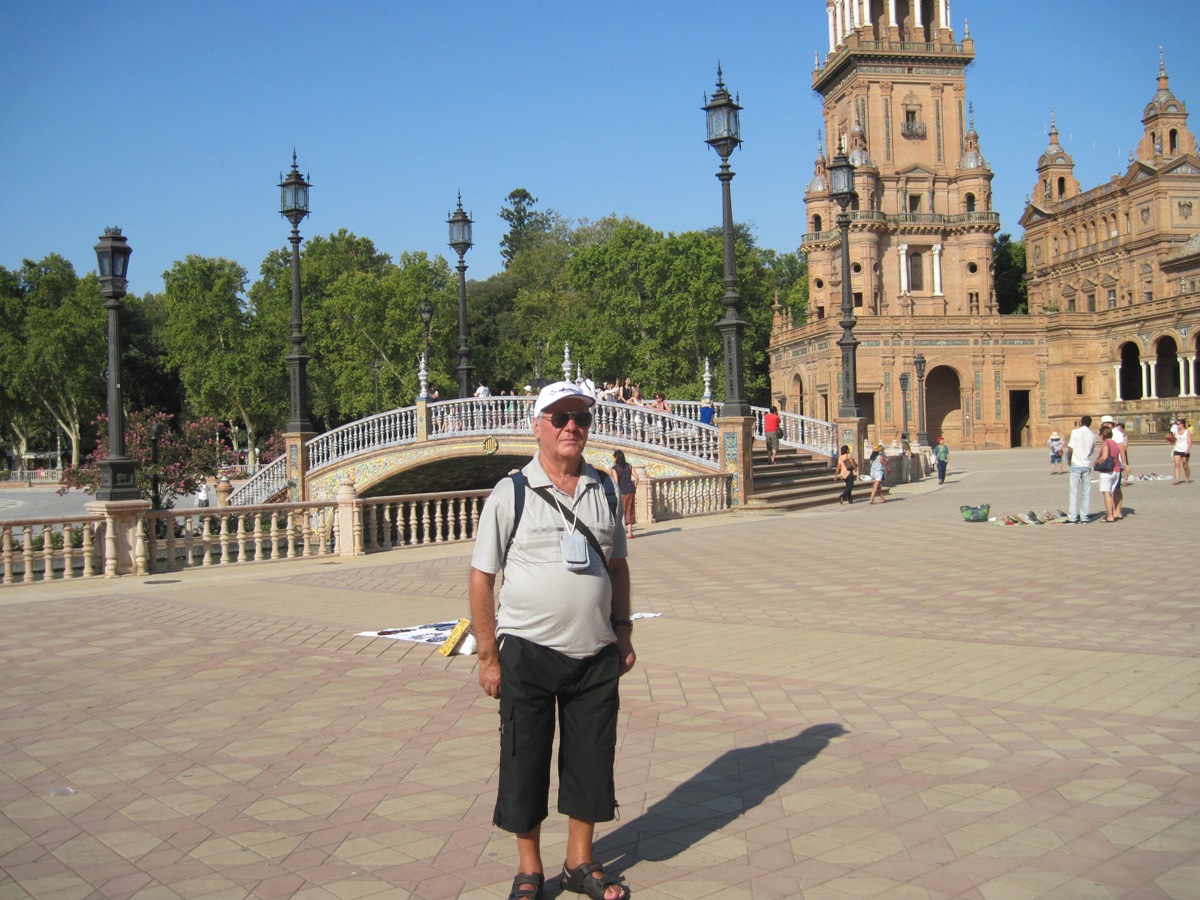 31-Mio marito in plaza de Espana